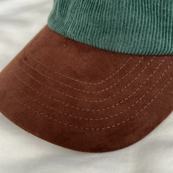Green Corduroy Dad hat - Picture 5 of 6